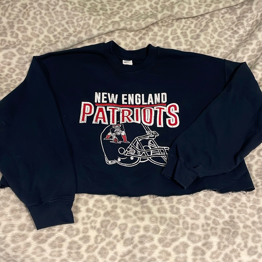 Oversized / crop style Sweatshirt New England Patriots